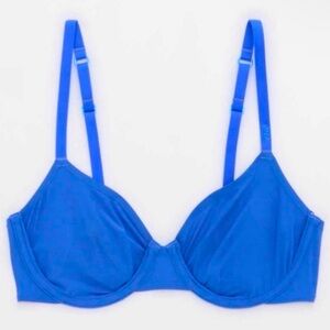 SMOOTHEZ by Arie Mesh Unlined Bra | Size 34D | Blue - NWT | Perfect Royal Blue